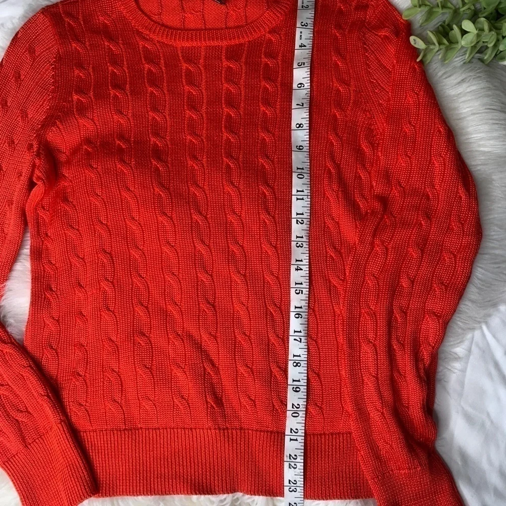 Lauren Ralph Lauren RedLs Sweater Shoulder Buttons